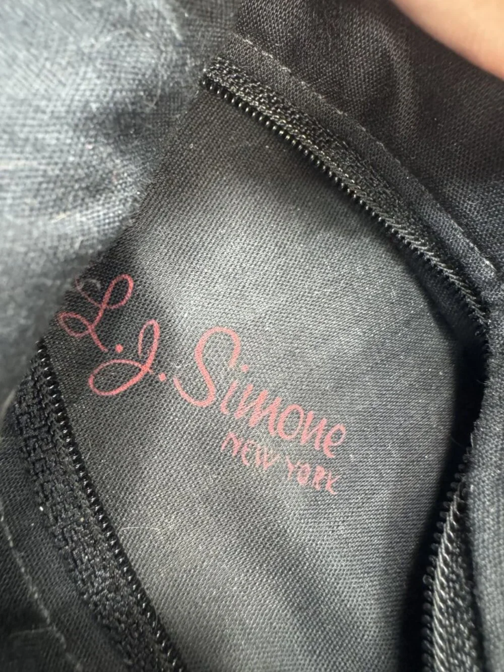 L.J. Simone metallic silver